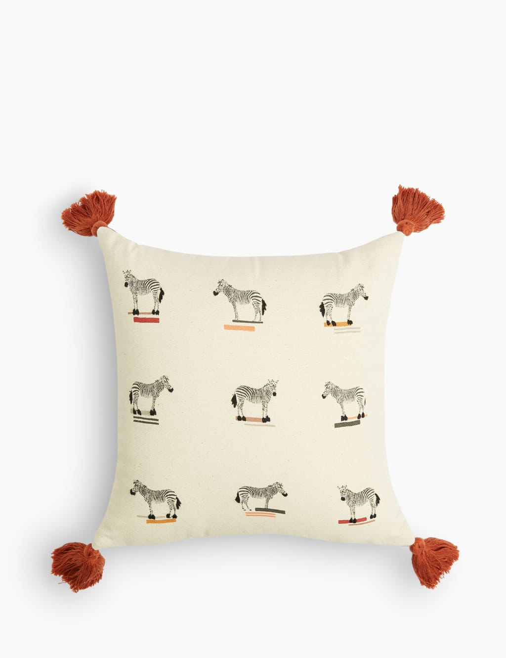 Alexa Pure Cotton Zebra Cushion 1 of 5