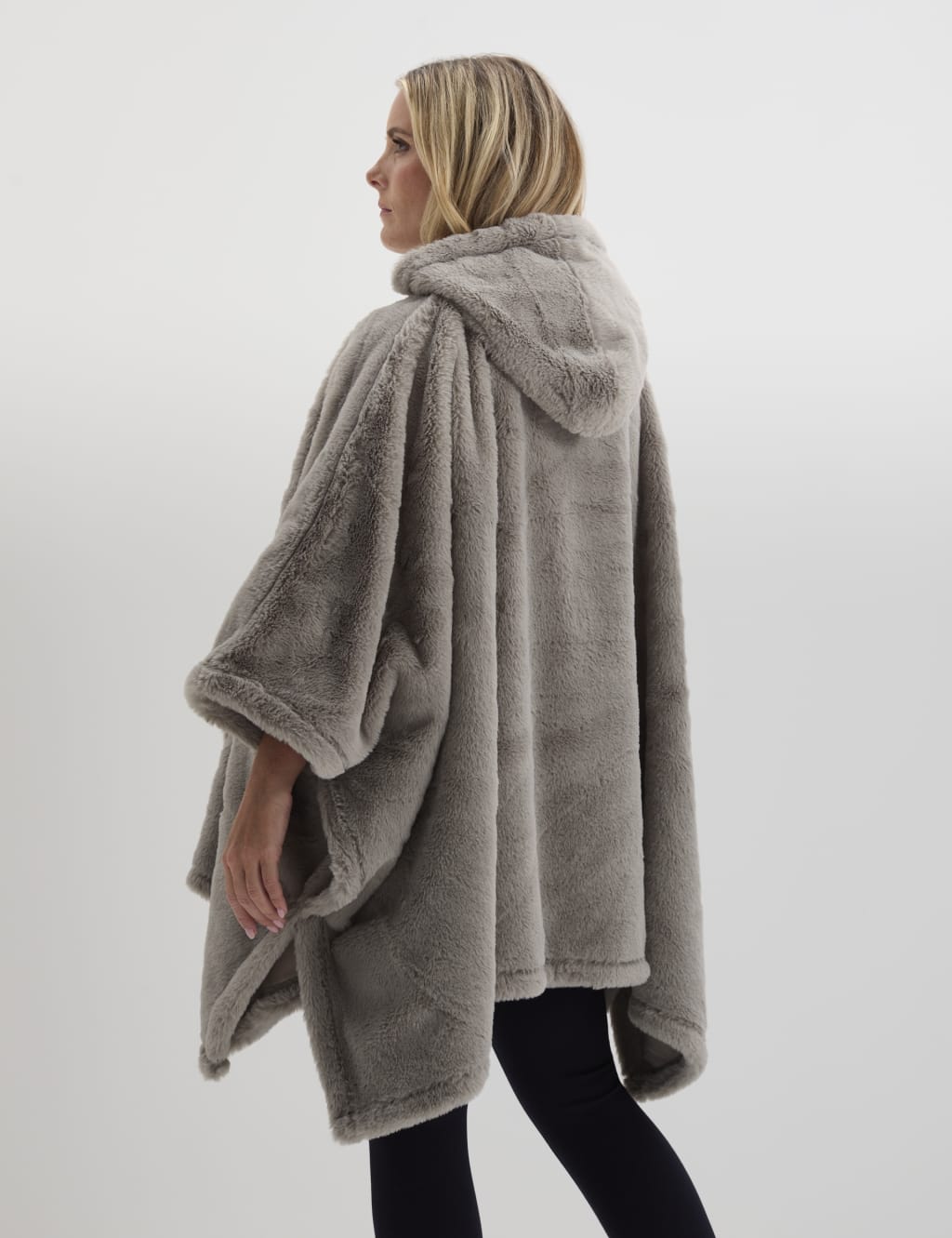 Supersoft Faux Fur Hooded Blanket The M S Snuggle M S