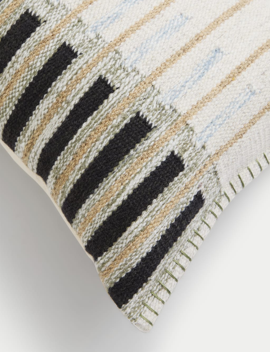 Wool Blend Textured Bolster Cushion 3 of 4
