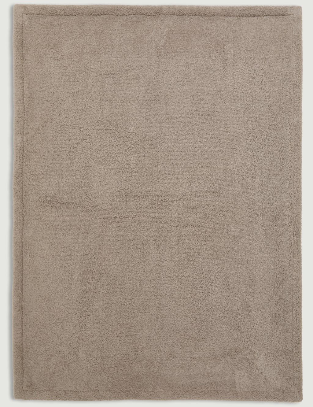 Borg Fleece Throw M S Collection M S