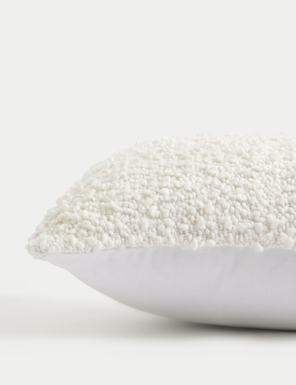 Pure Cotton Boucle Bolster Cushion 2 of 5