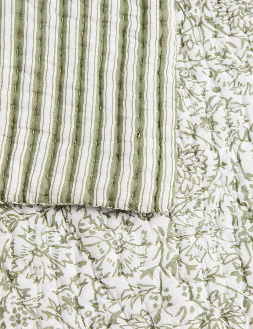 Pure Cotton Classic Floral Bedspread 2 of 3