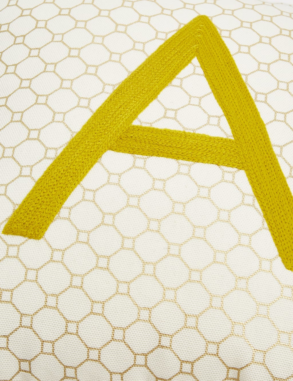 Pure Cotton Alphabet Embroidered Cushion 3 of 6