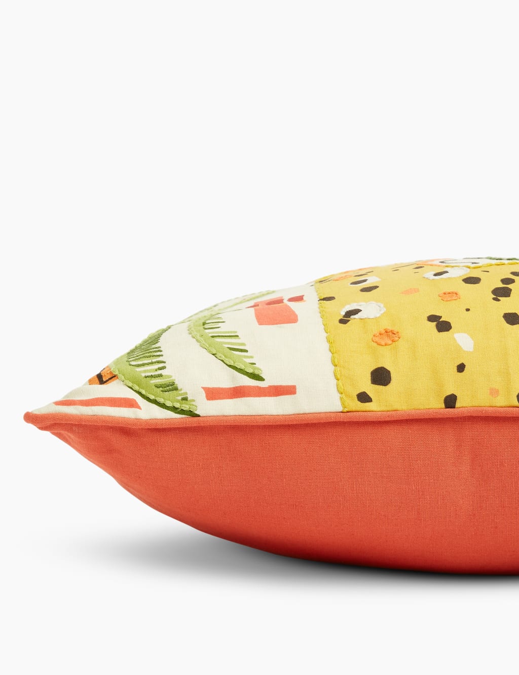 Leopard Print Embroidered Cushion 4 of 5