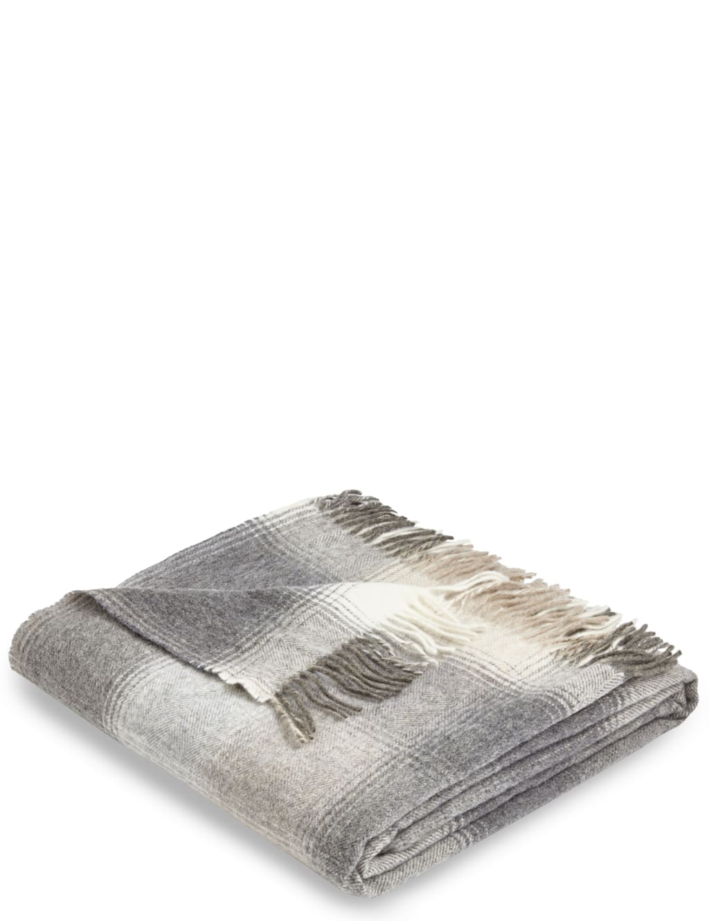 Monochrome Check Throw M S