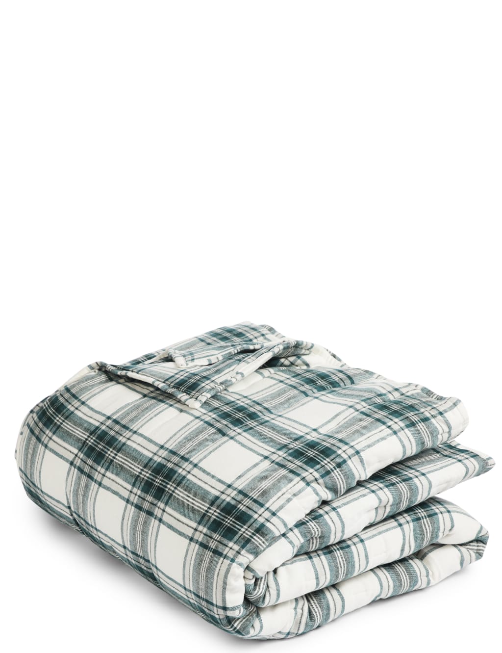 Austin Check Quilted Brushed Bedspread 1 of 4