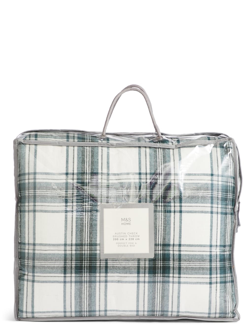 Austin Check Quilted Brushed Bedspread 4 of 4