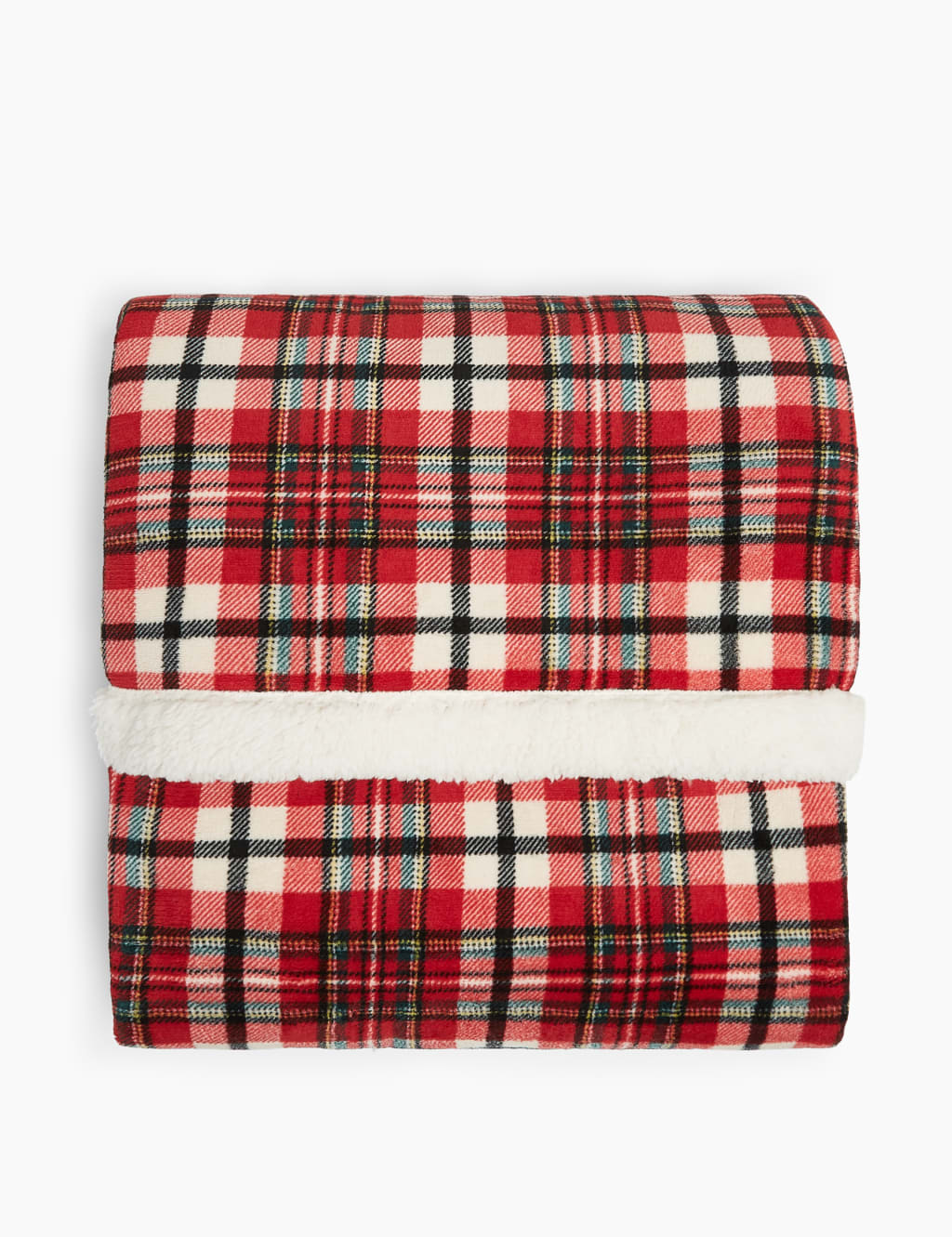 Fleece Checked Throw 1 of 6