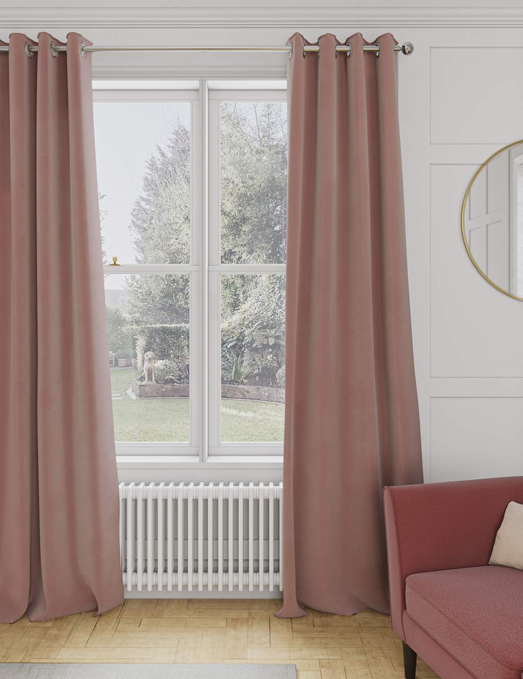 Velvet Eyelet Curtains 3 of 4