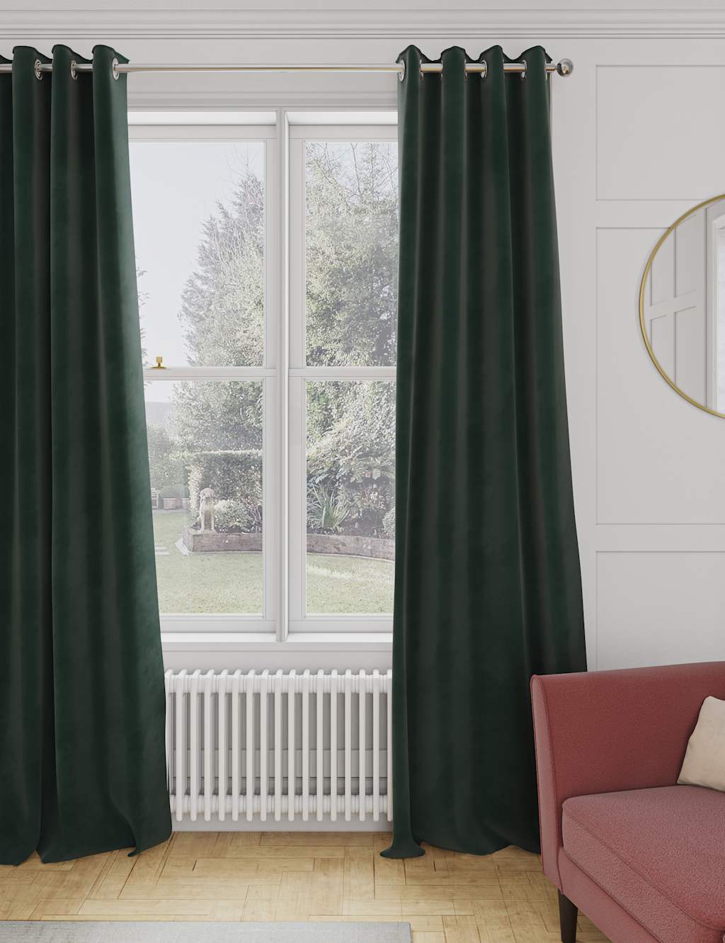 Velvet Eyelet Thermal Curtains 3 of 8