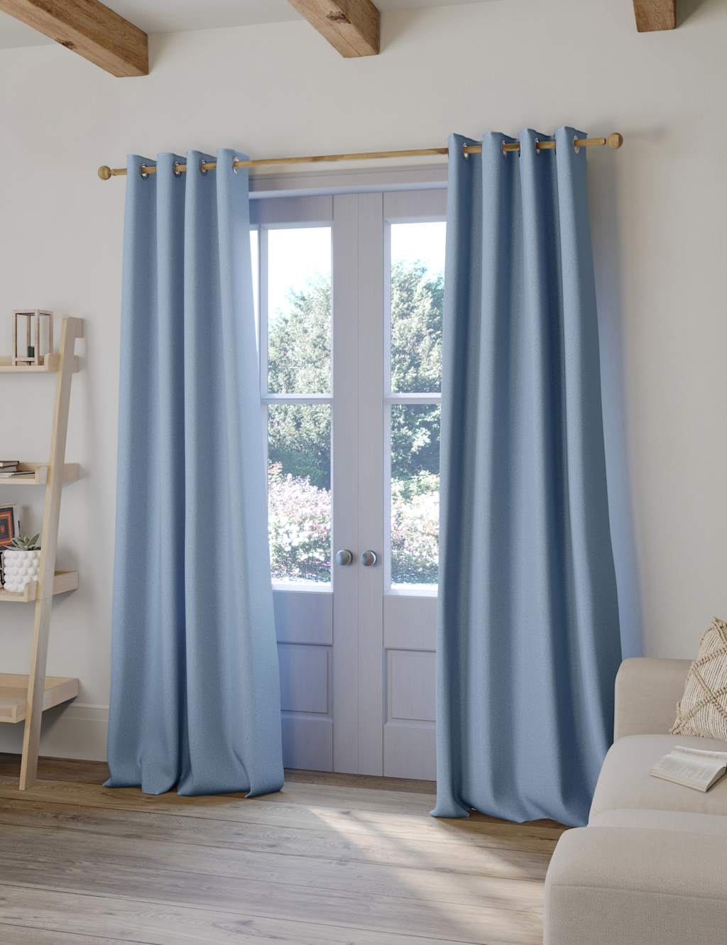 Brushed Eyelet Blackout Thermal Curtains 3 of 7