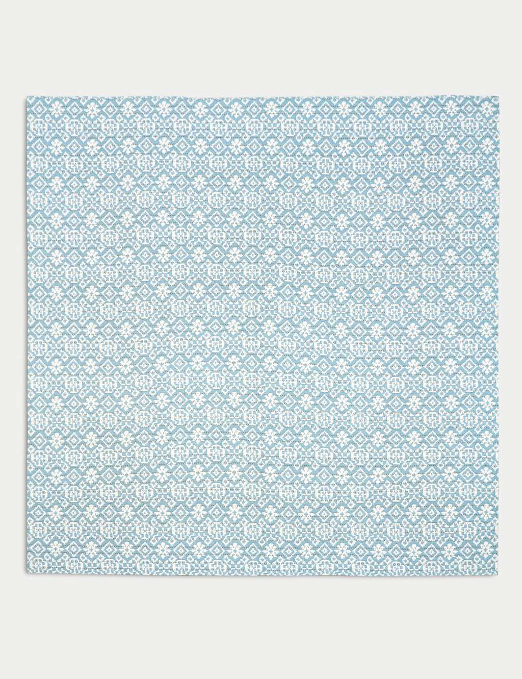 Pure Cotton Ikat Geometric Bedspread 3 of 3