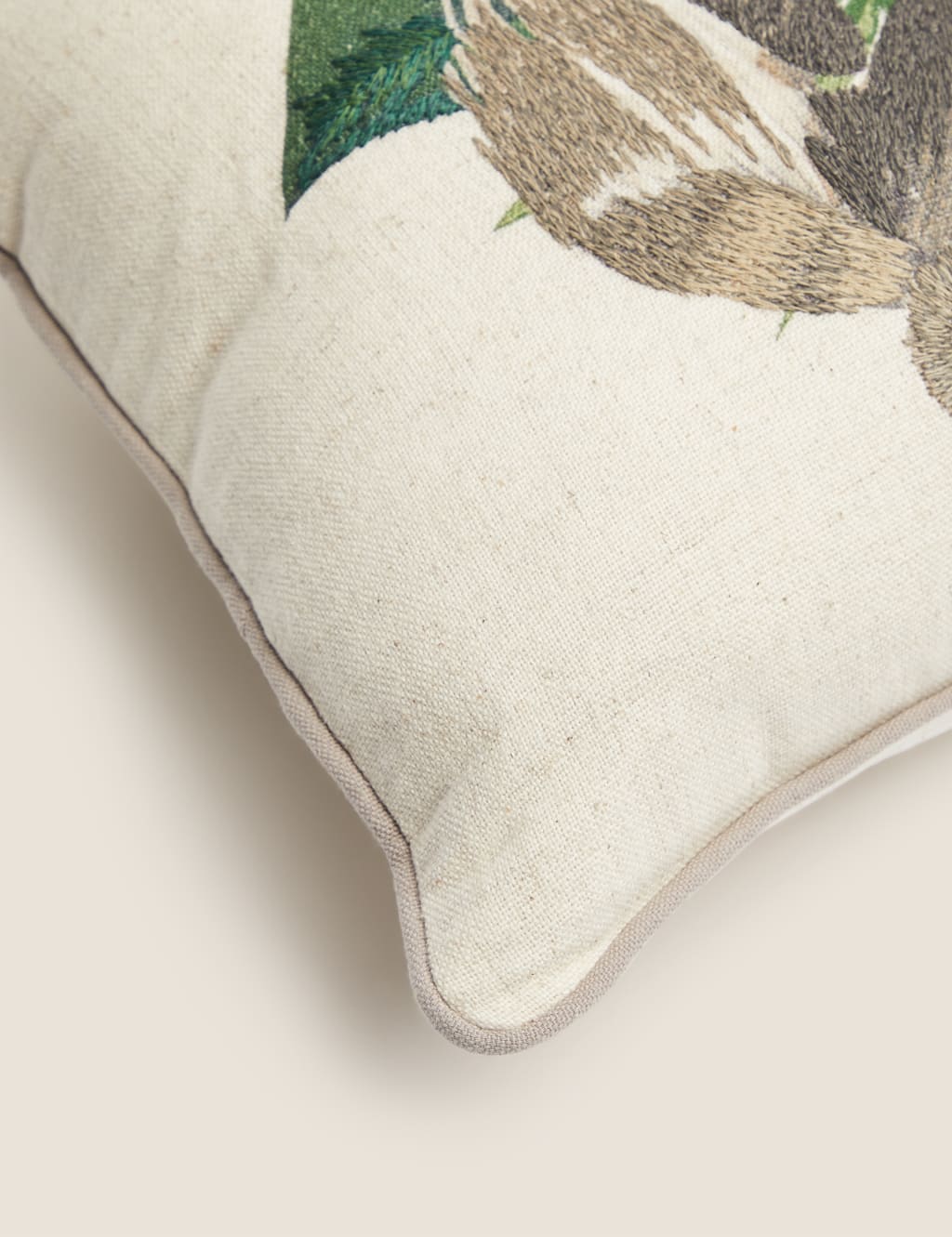 Cotton Monkey Mini Embroidered Cushion 4 of 6