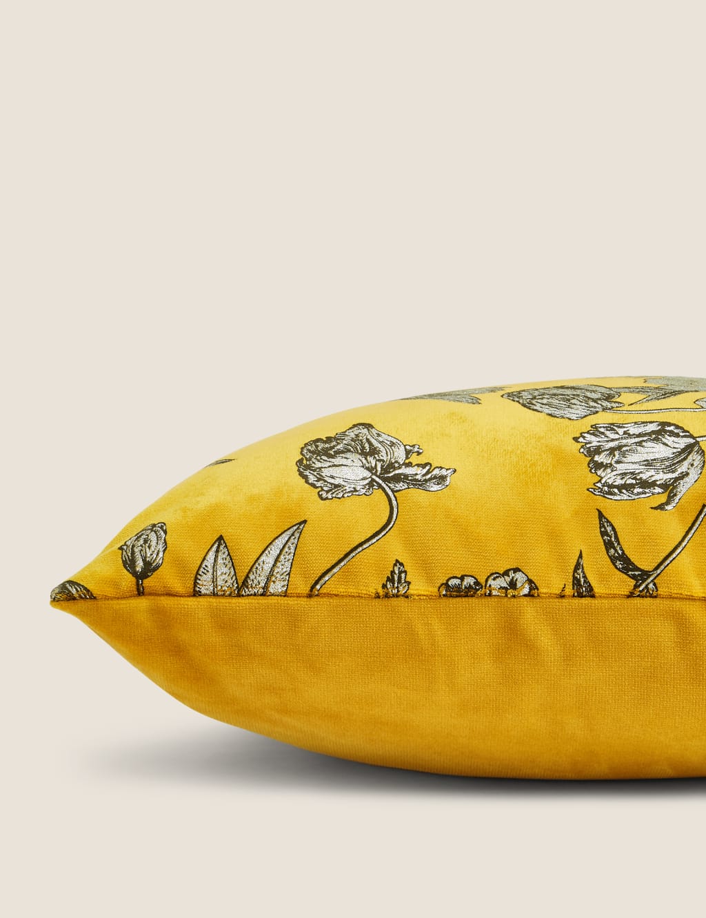 Velvet Foil Bird Metallic Cushion 4 of 5