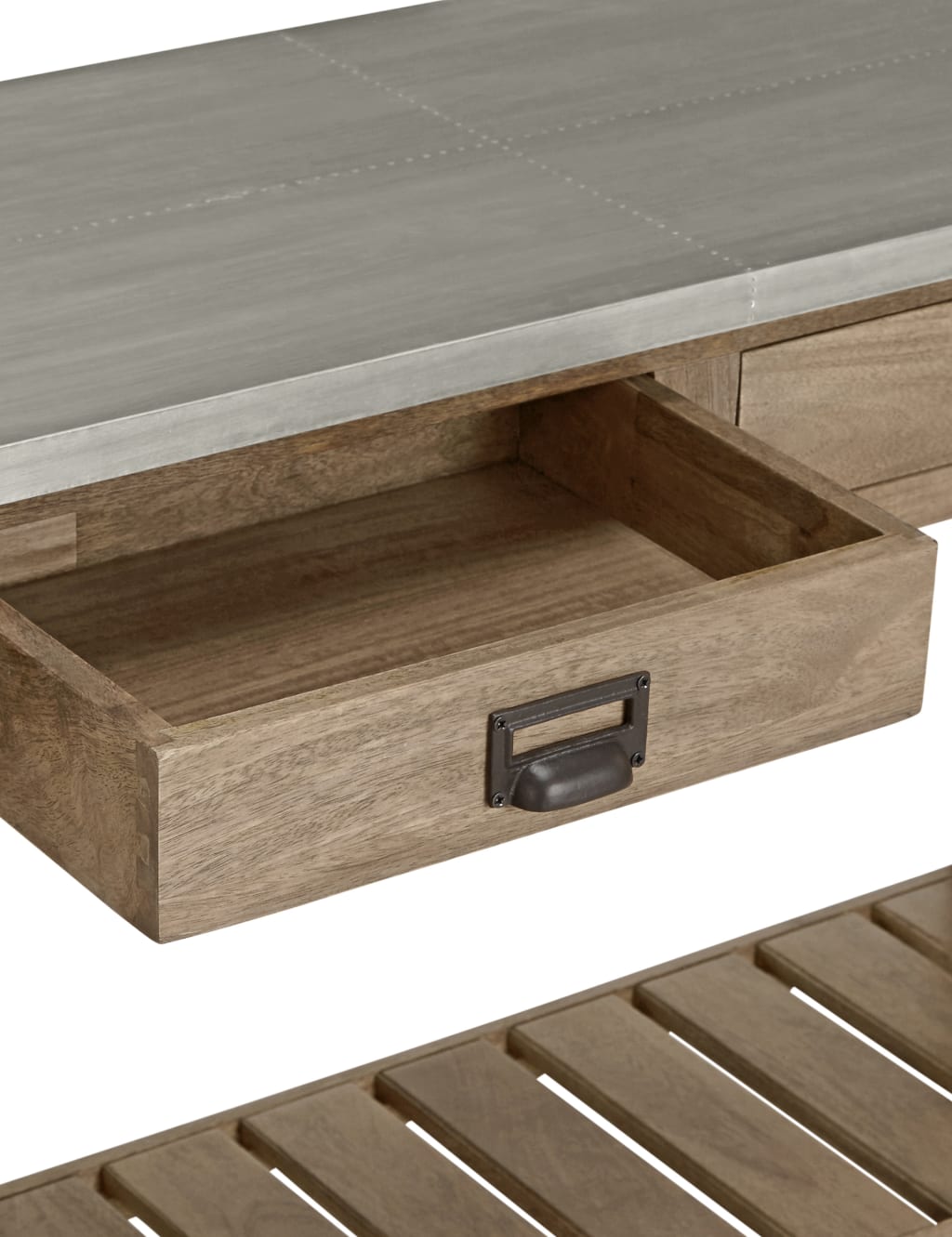 Sanford Console Table Metal Top 6 of 7