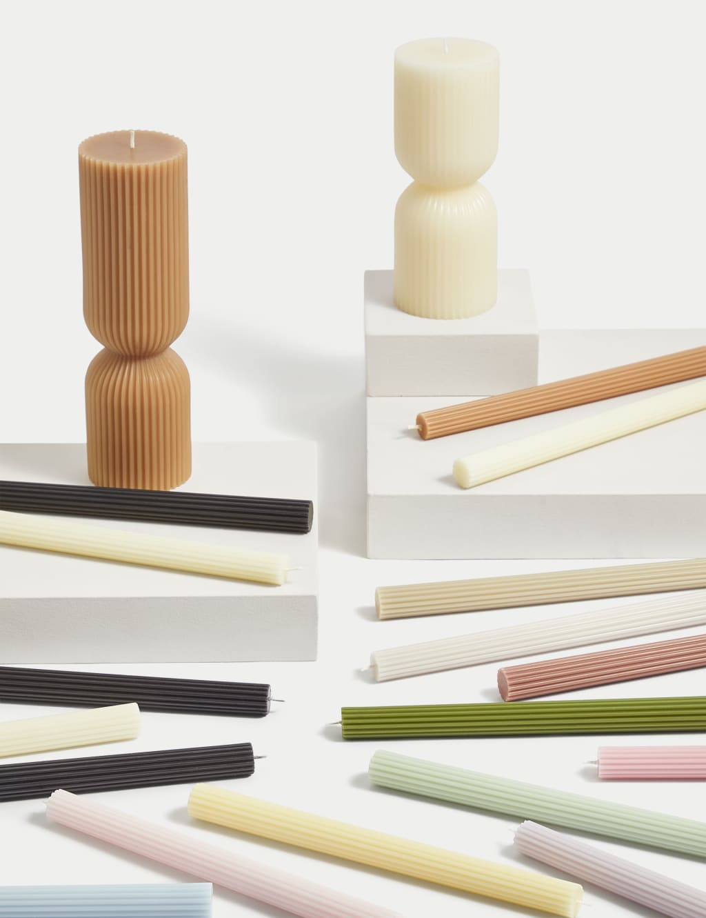 Ridged Pillar Candle 4 of 6