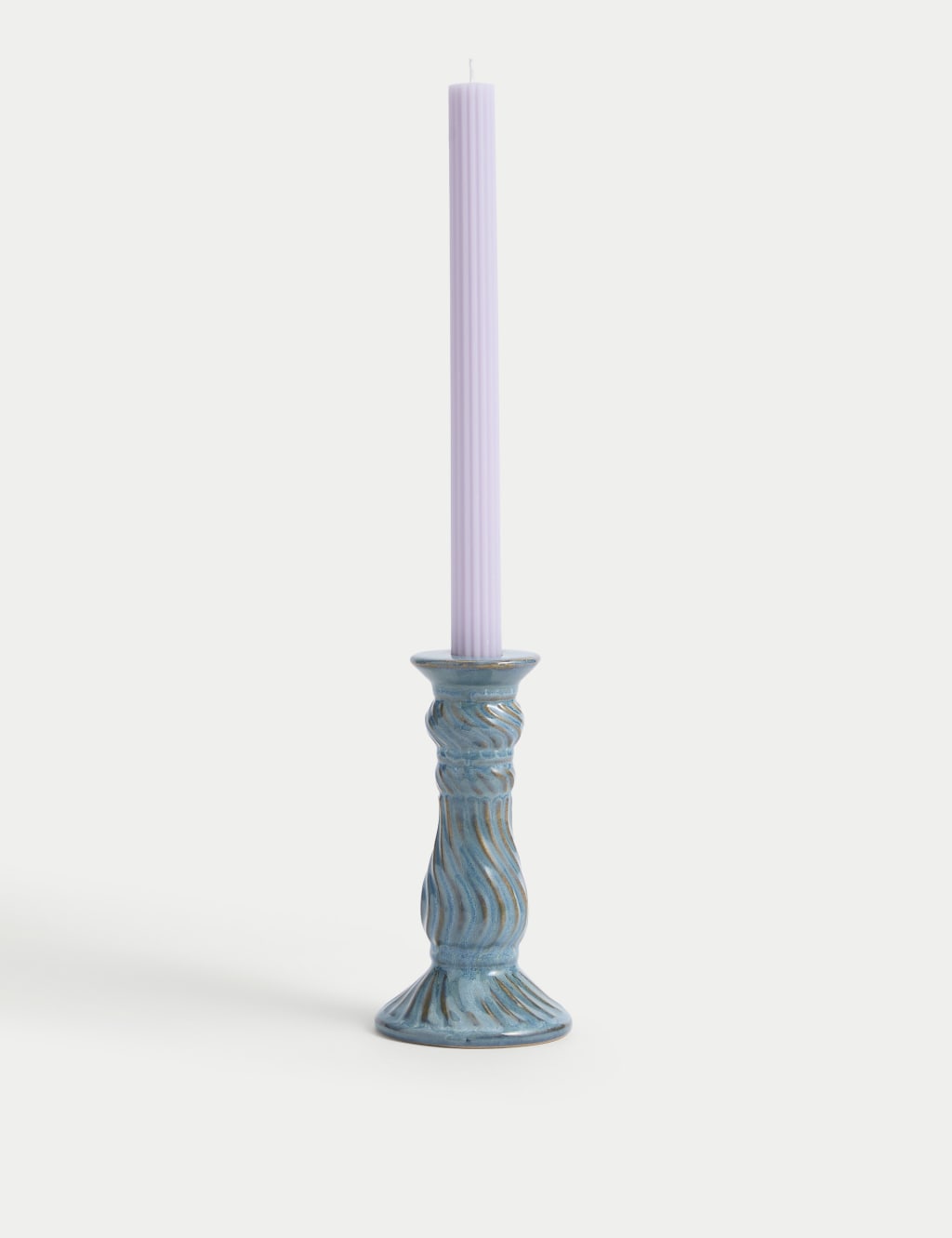 Set of 5 Ridged Dinner Candles 2 of 3