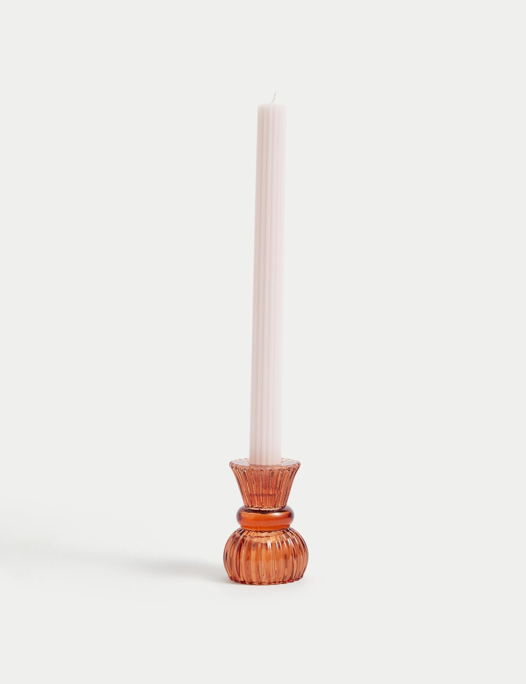Set of 5 Ridged Dinner Candles 3 of 5
