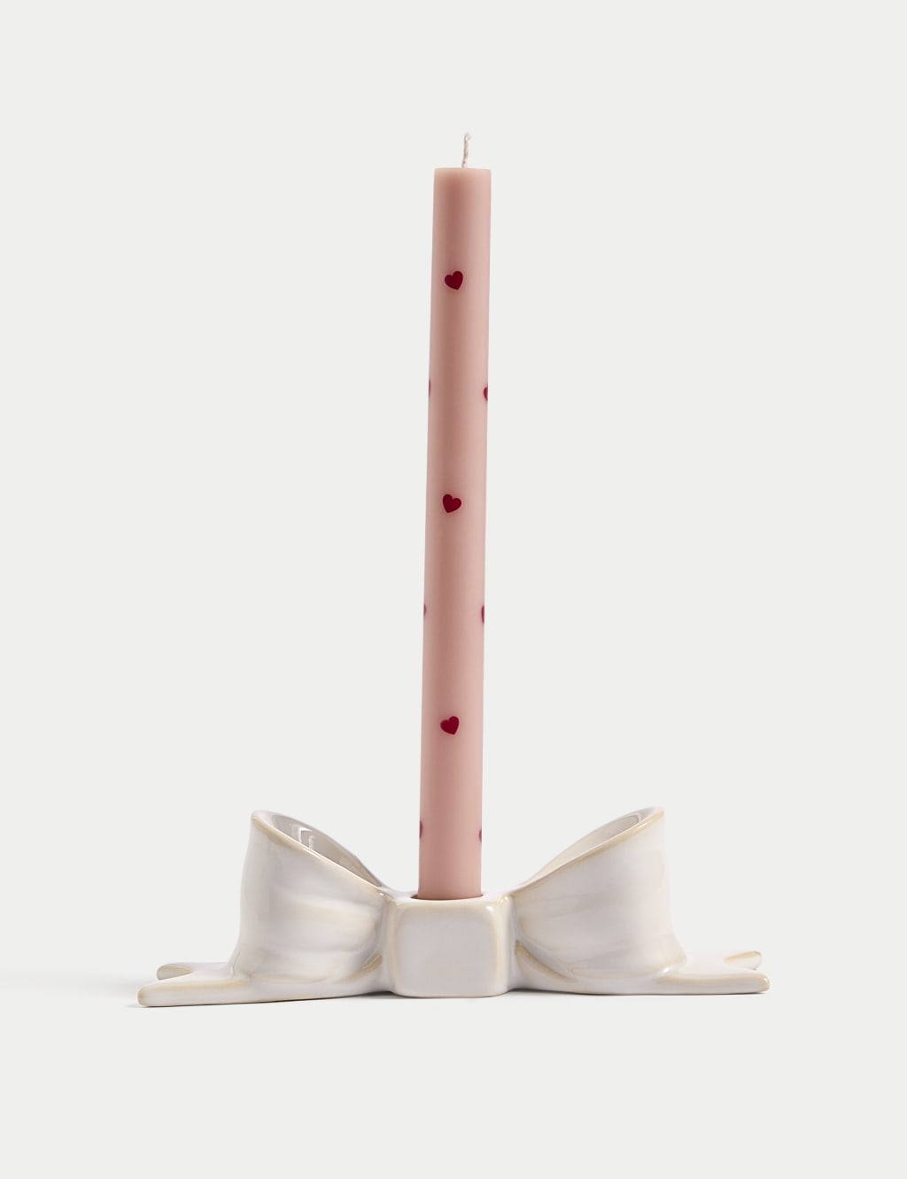 Set of 4 Heart Dinner Candles 3 of 3
