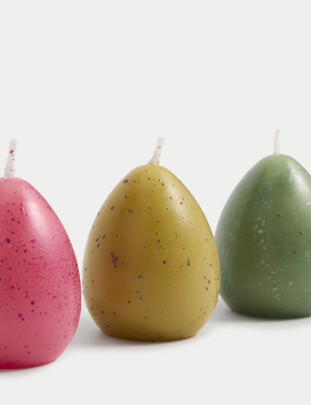 Set of 3 Speckled Egg Candles 2 of 4