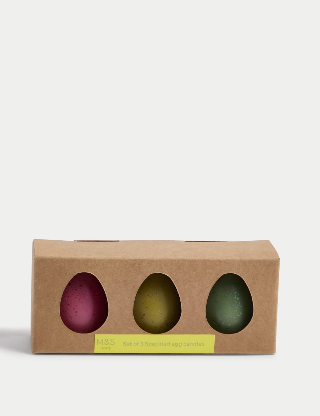 Set of 3 Speckled Egg Candles 4 of 4