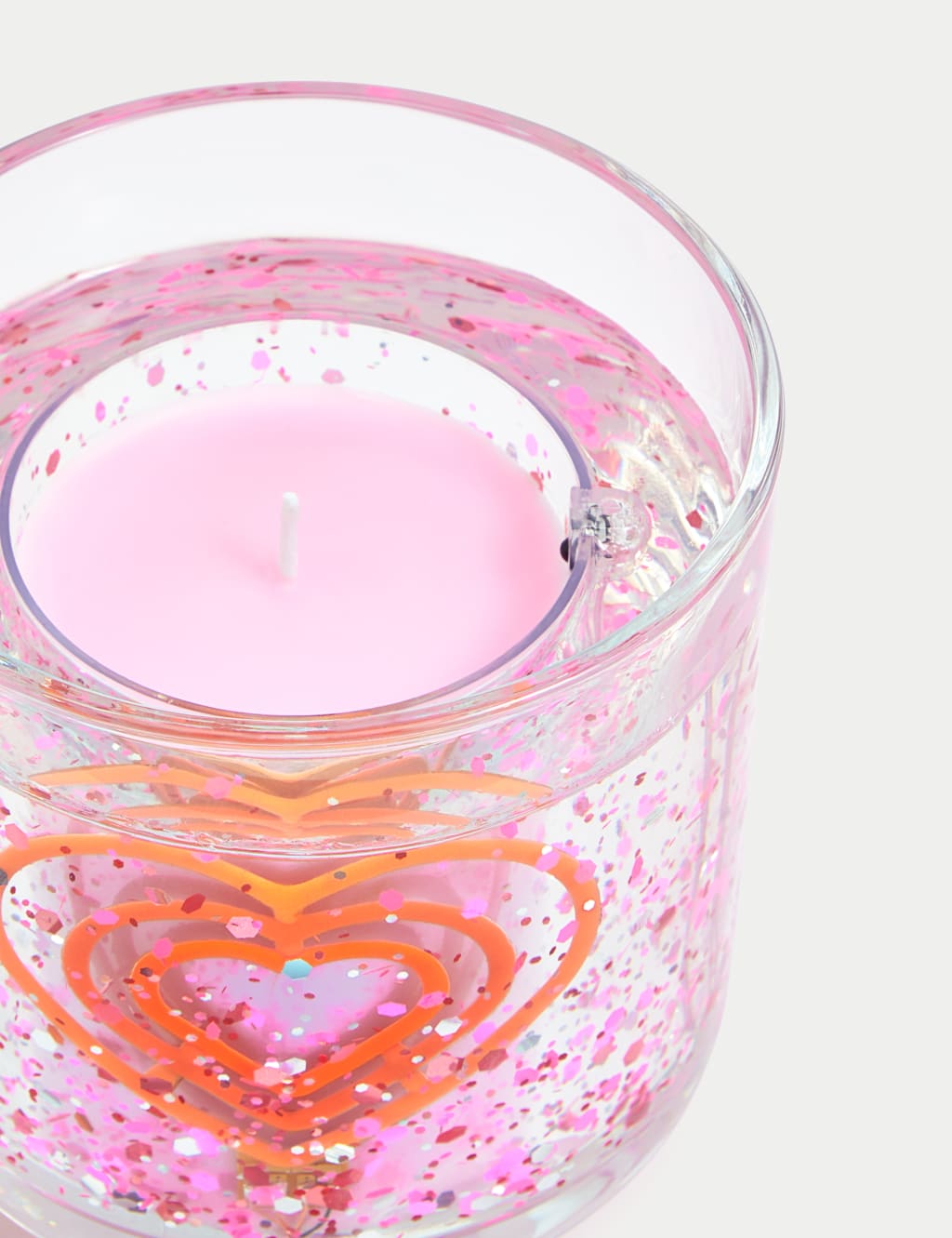 Neon Heart Light Up Candle 3 of 4
