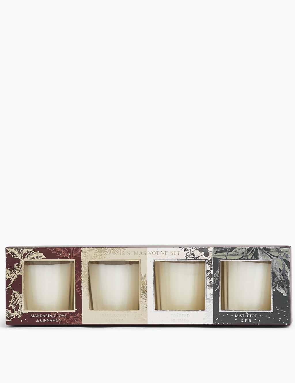 Set of 4 Christmas Votive Candles 1 of 3
