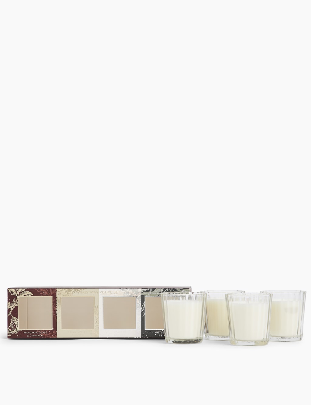 Set of 4 Christmas Votive Candles 3 of 3