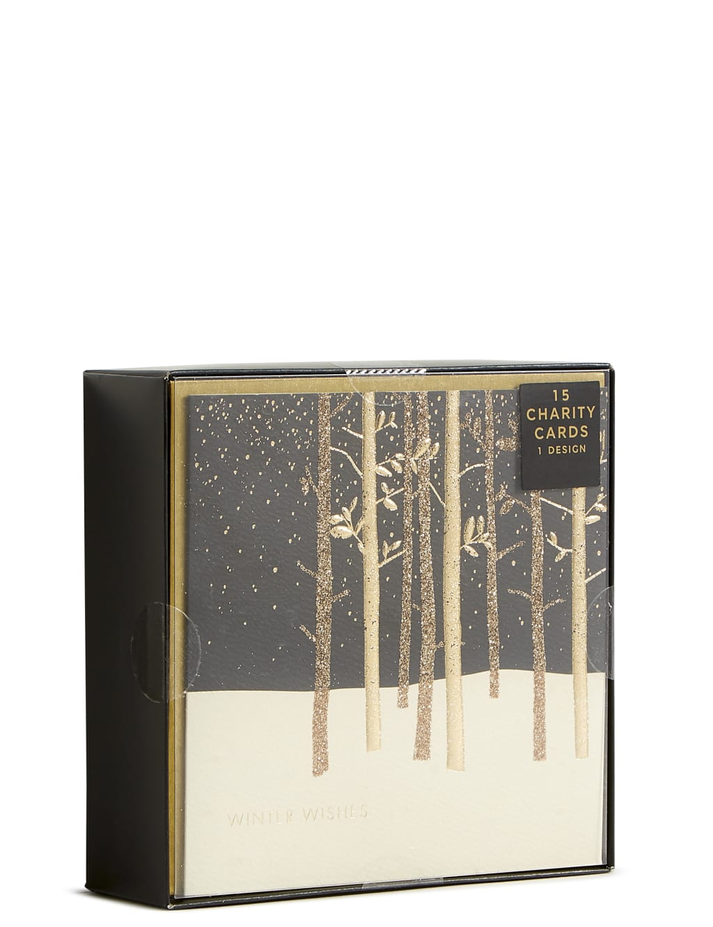 Gold Forest Christmas Charity Cards Pack of 15 4 of 4