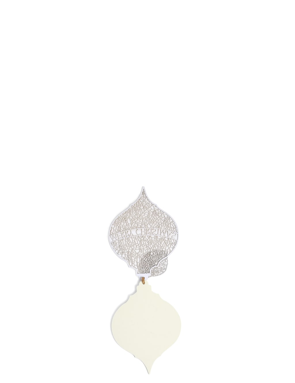 Luxury Leaf Bauble Christmas Charity Cards Pack of 4 3 of 4