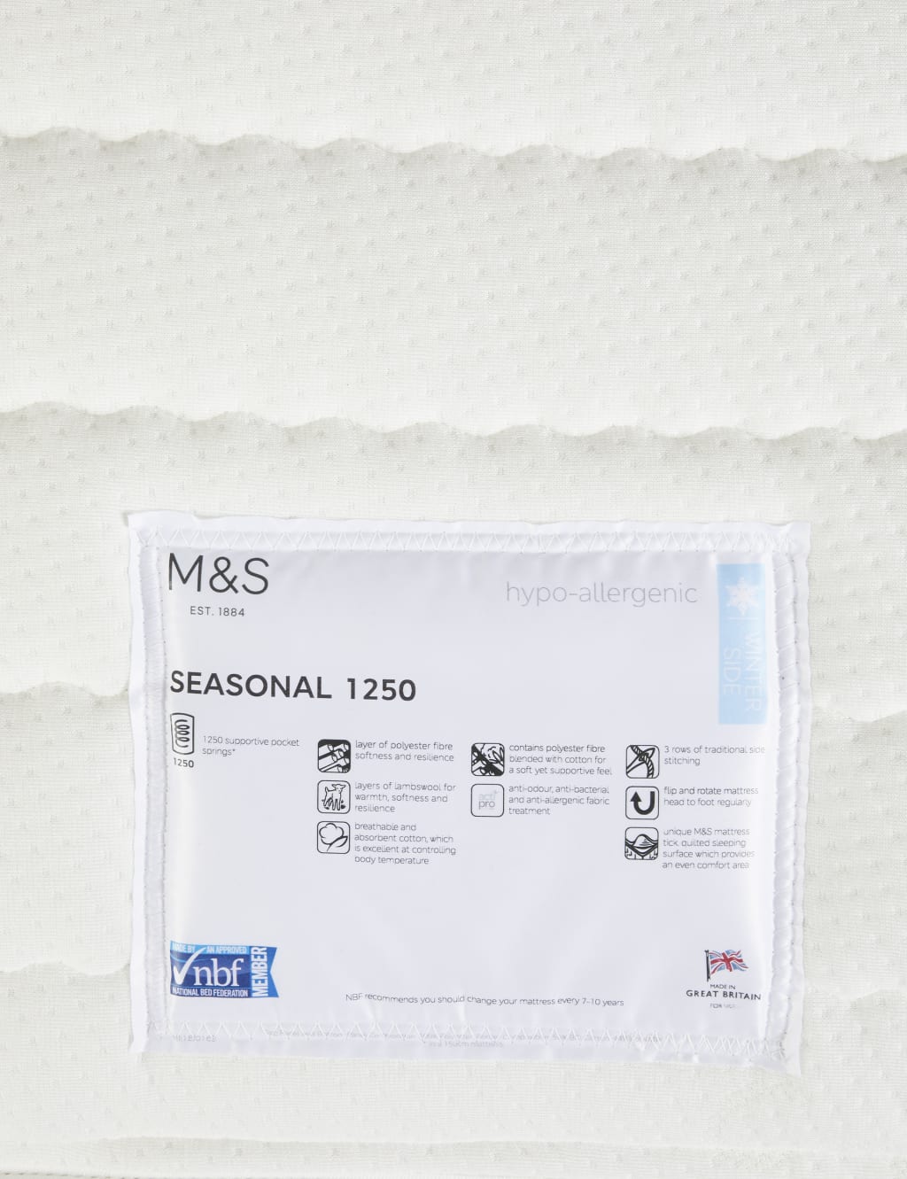 Seasonal 1250 Mattress 5 of 5