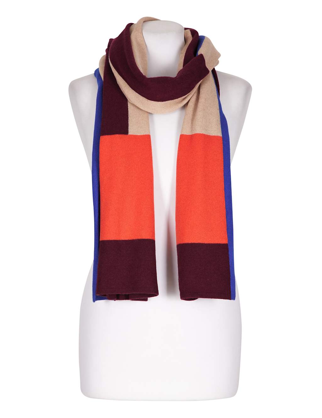 Pure Cashmere Colour Block Scarf 3 of 3