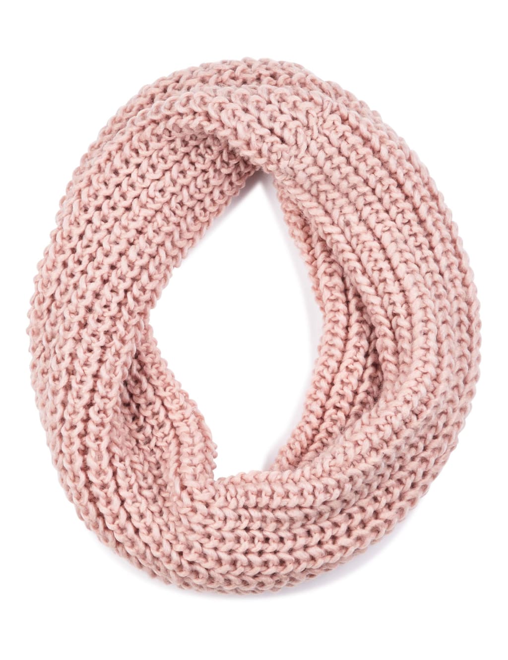Chunky Ribbed Snood Scarf 1 of 3