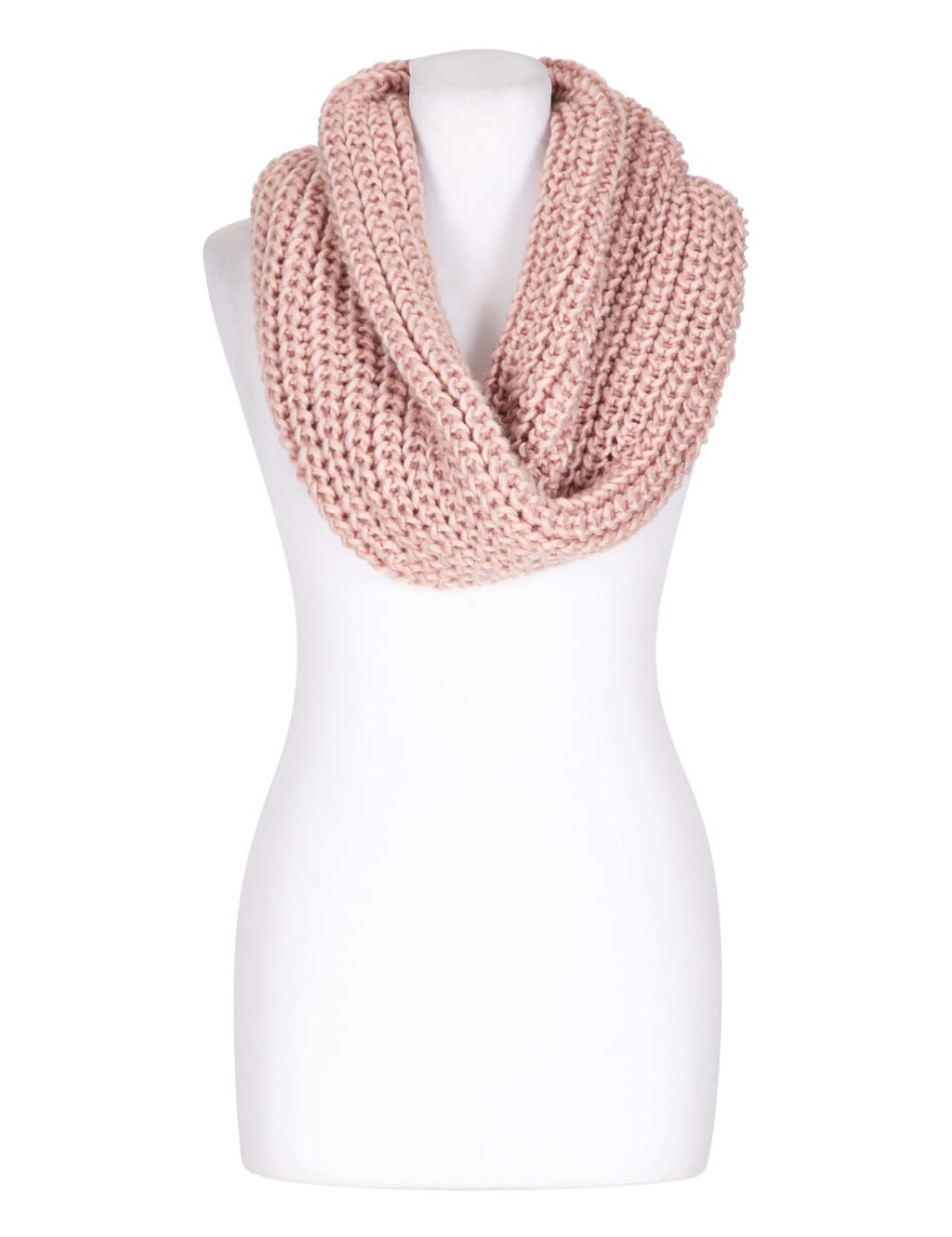 Chunky Ribbed Snood Scarf 3 of 3