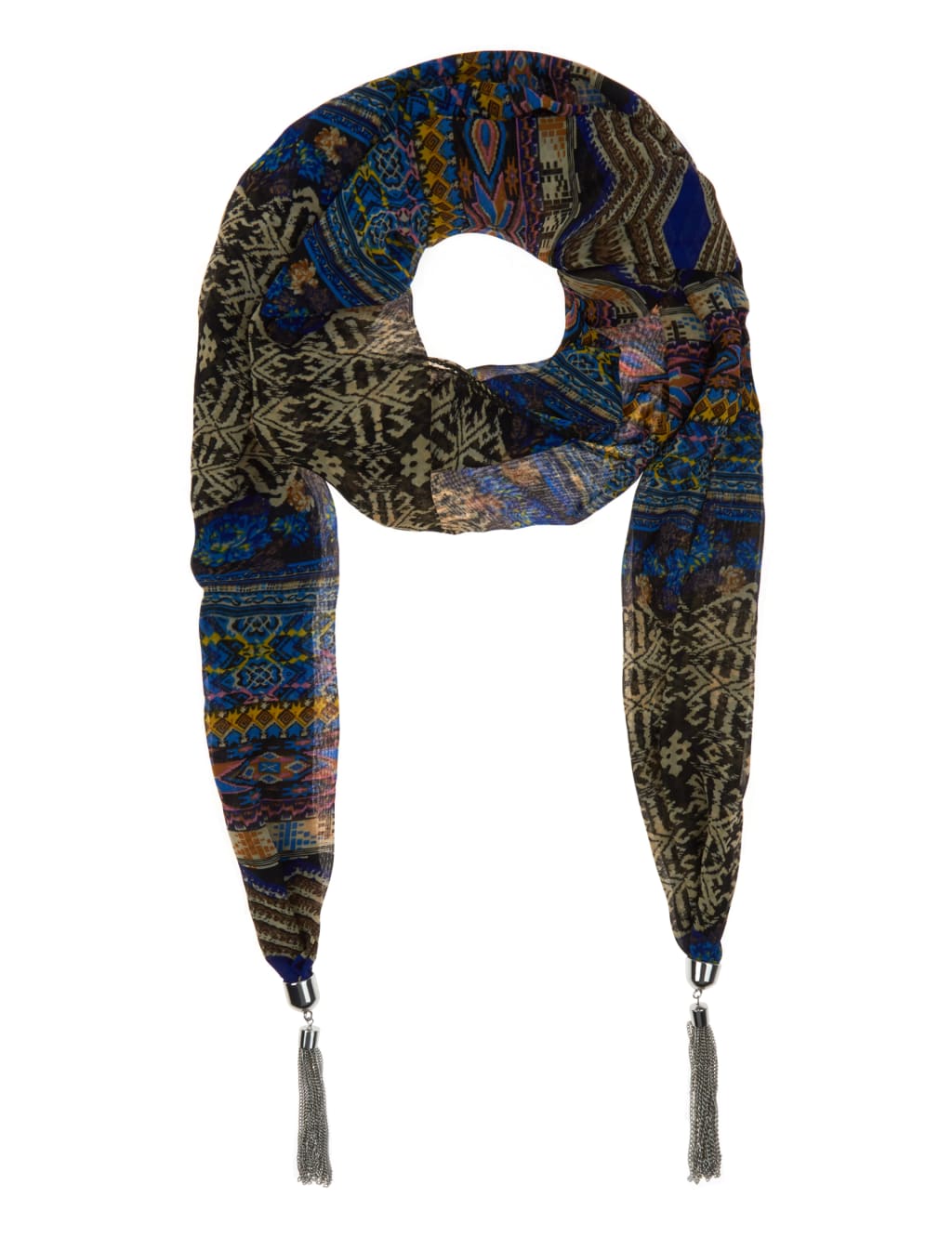 Carnival Scarf Necklace 1 of 2