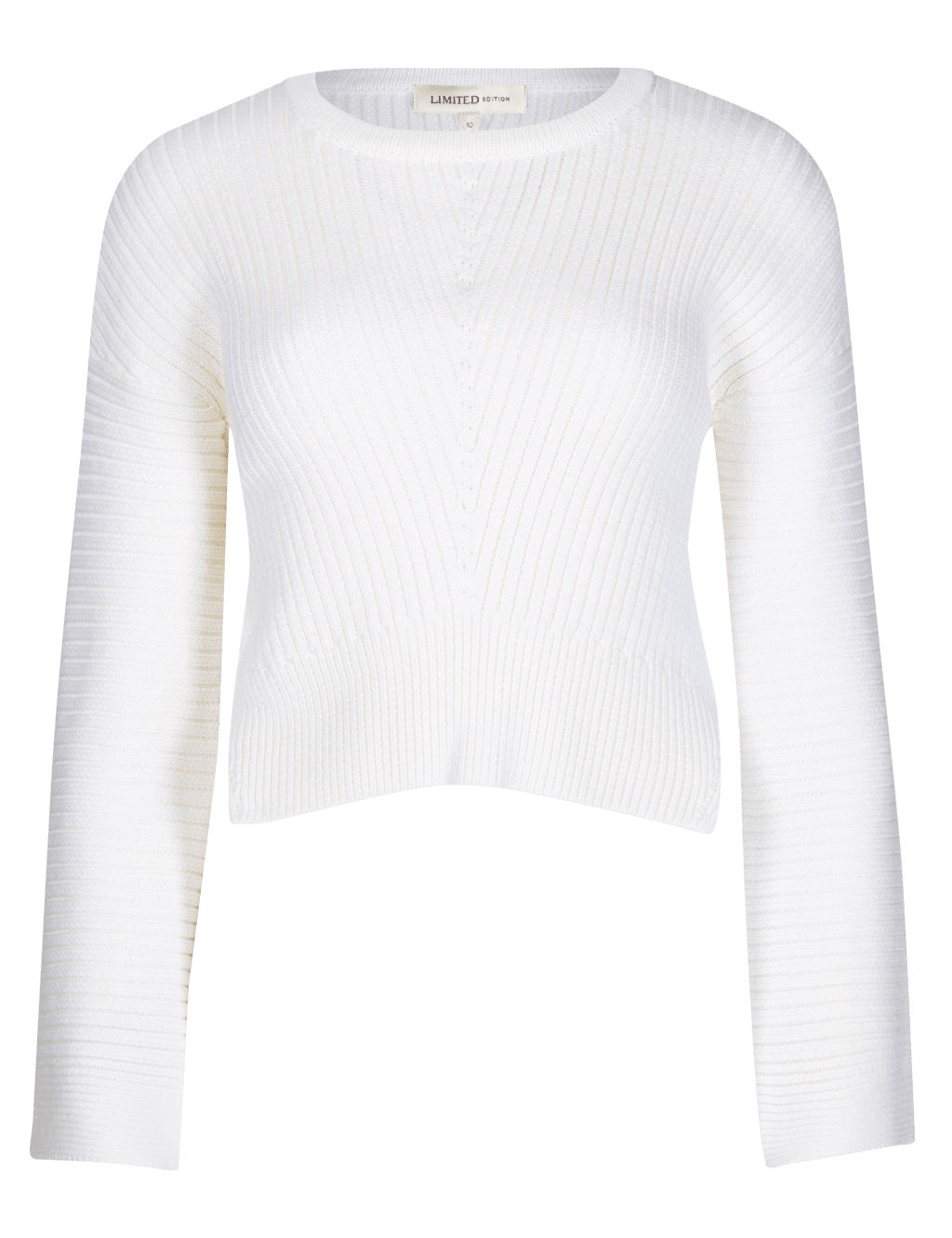 Pure Cotton Wide Sleeve Cropped Jumper 2 of 6