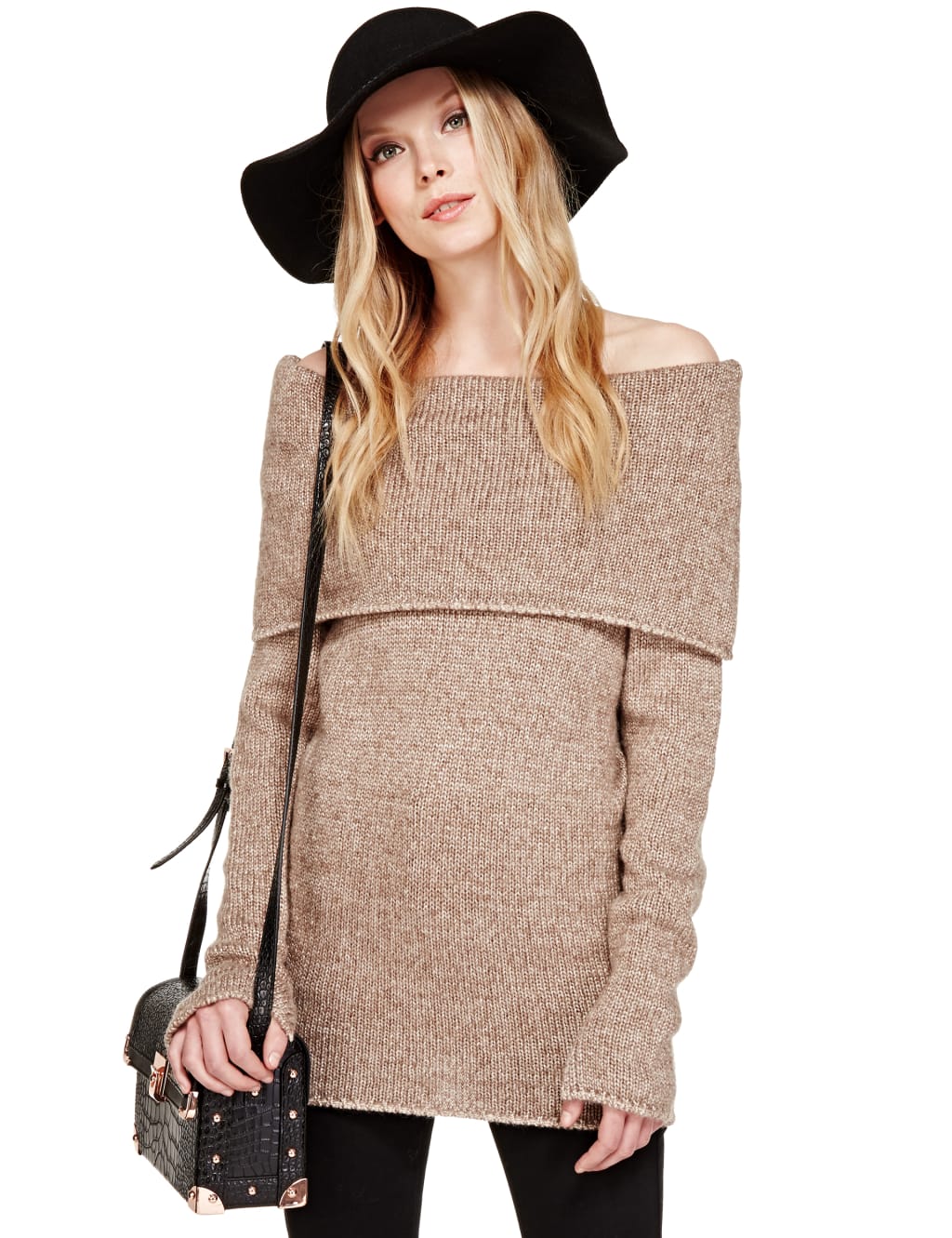 Bardot Jumper with Wool 1 of 4