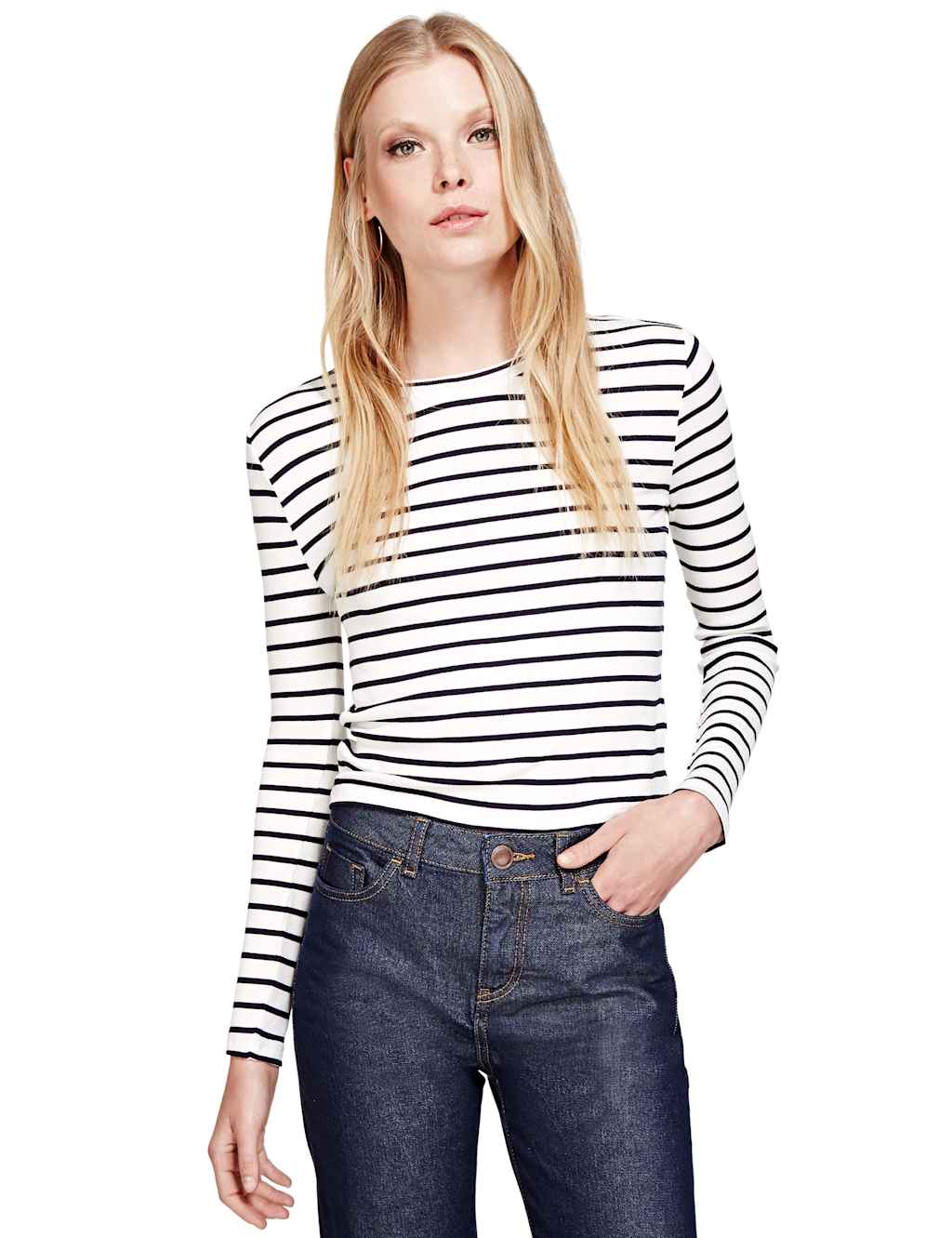 Long Sleeve Striped Top 1 of 4