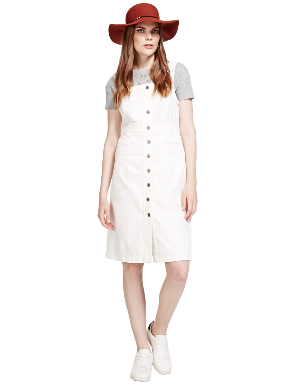 Denim Pinafore Dress Limited Edition M S