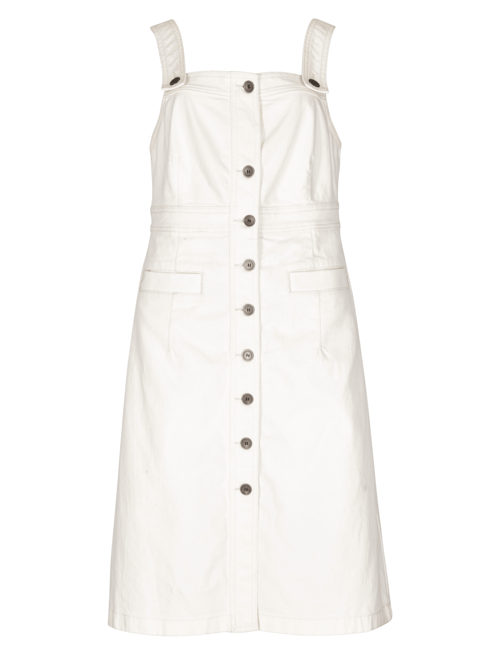 Denim Pinafore Dress 2 of 4