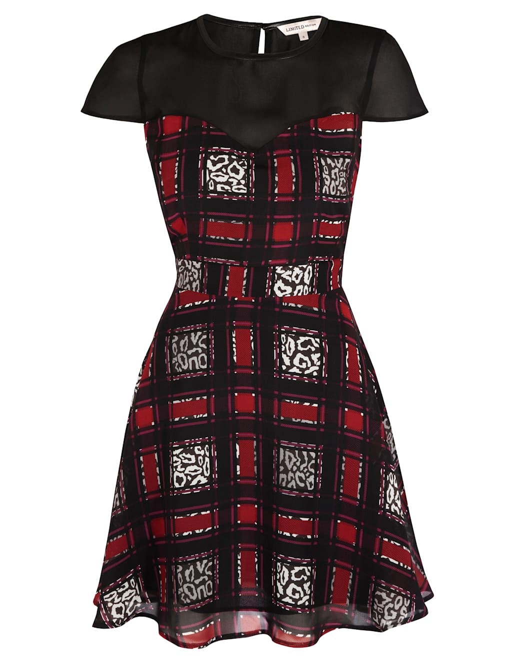 Tartan Print Fit & Flare Dress 4 of 7