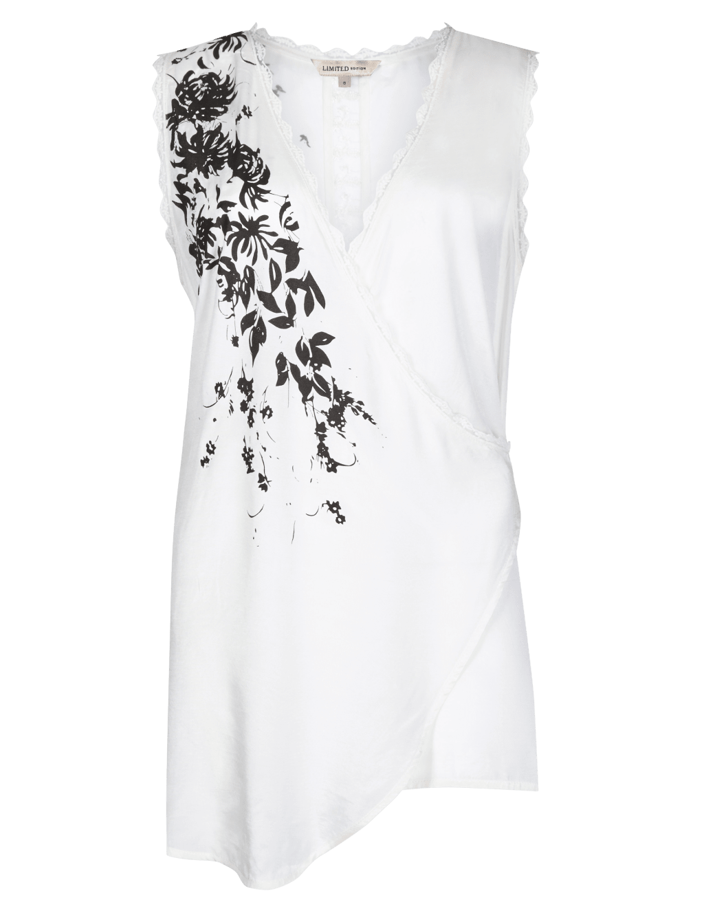 Printed Tunic Wrap Top 2 of 6