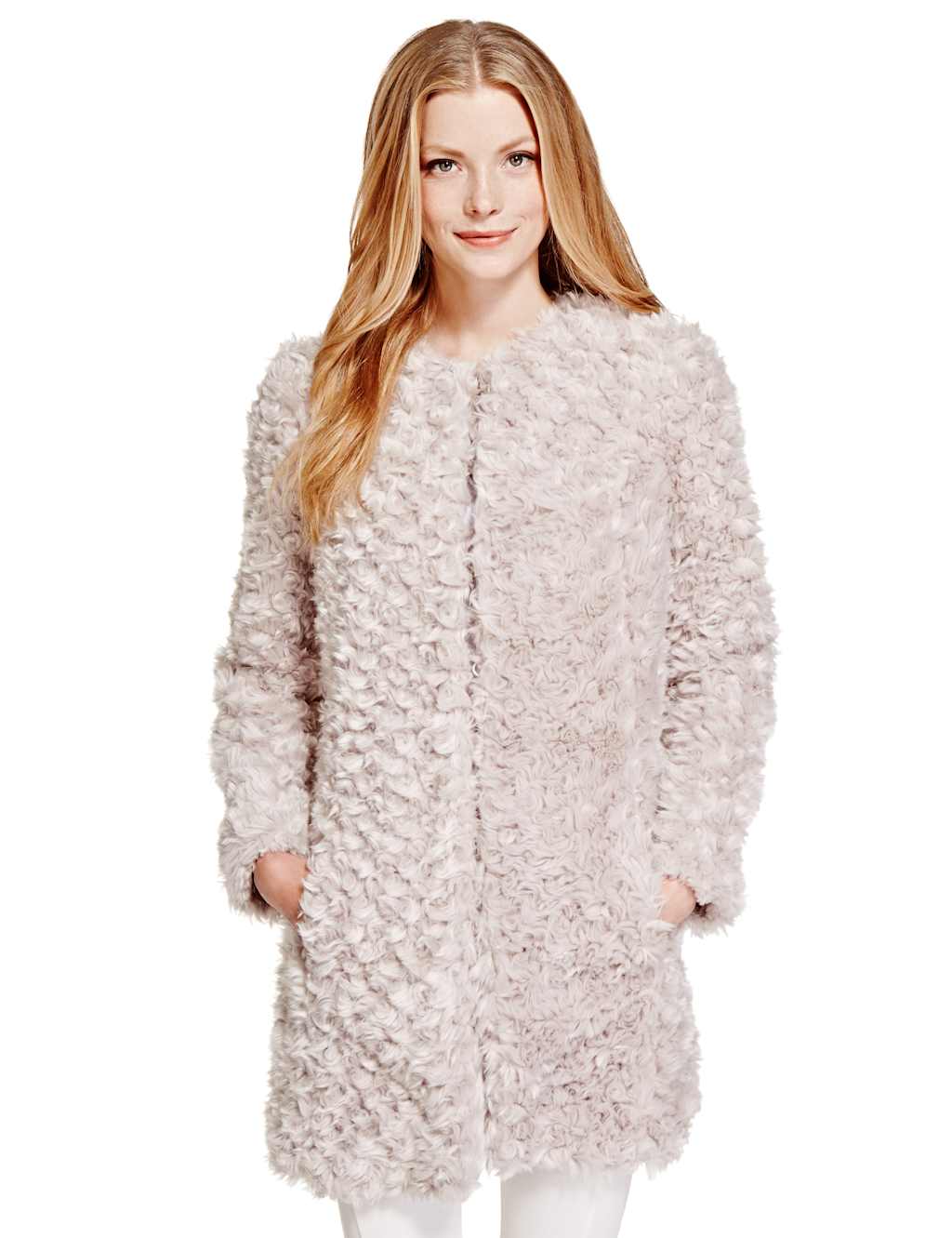 Faux Fur Swirl Coat 1 of 4