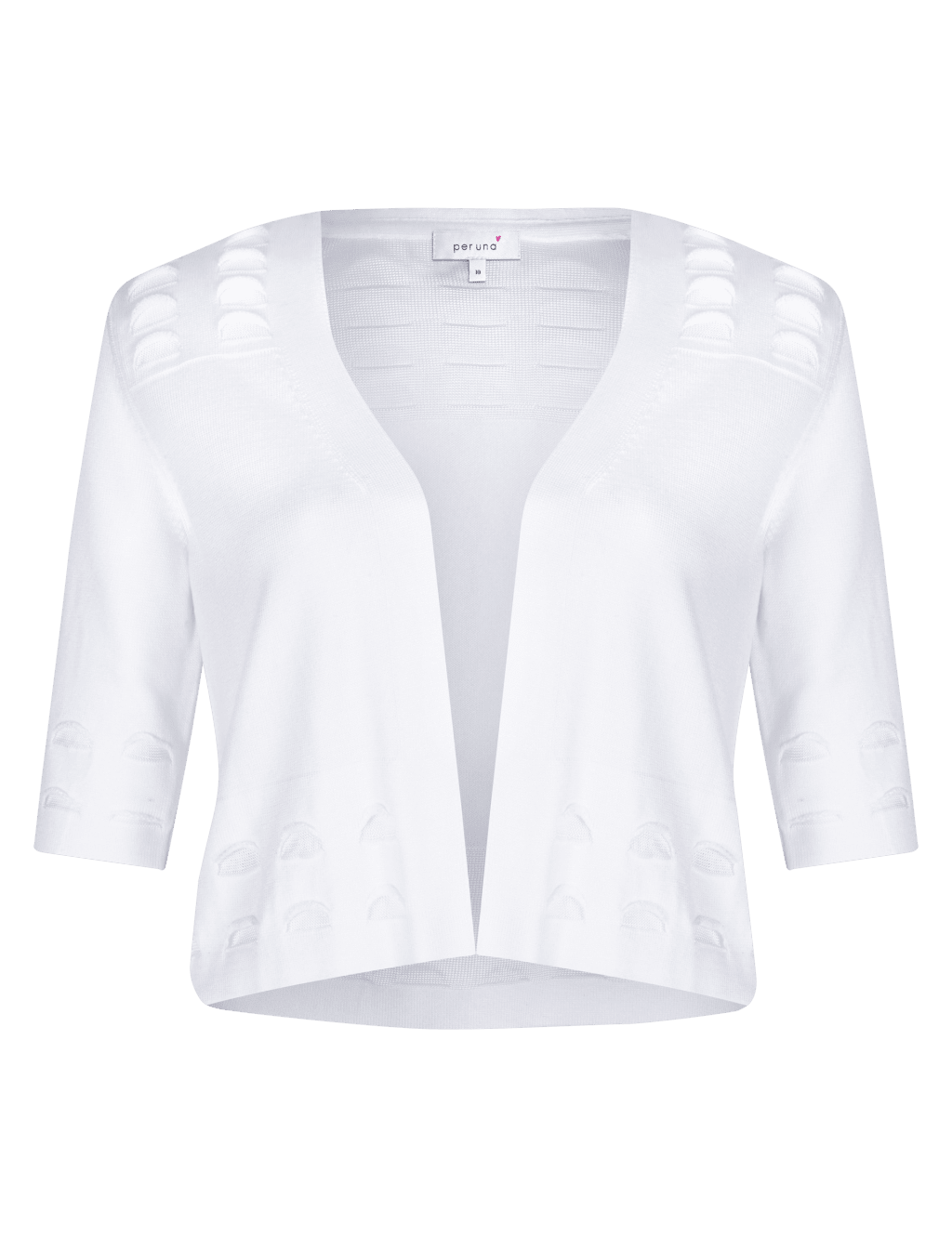 Open Front Textured Bolero 2 of 6