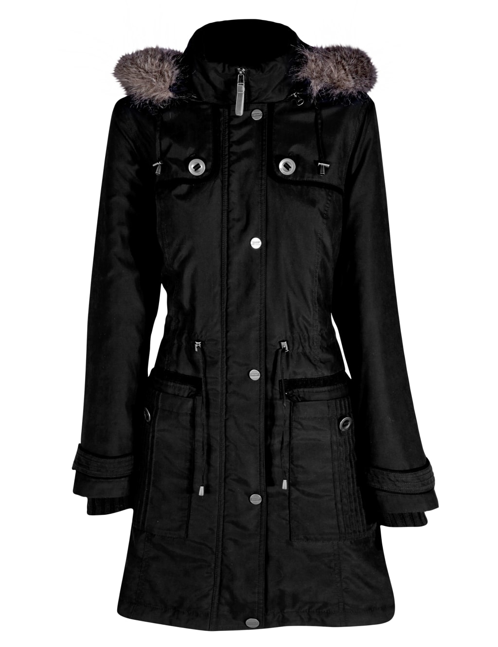 Detachable Hood Faux Fur Trim Parka with Stormwear™ | Per Detachable Hood Faux Fur Trim Parka with Stormwear™ | Per
