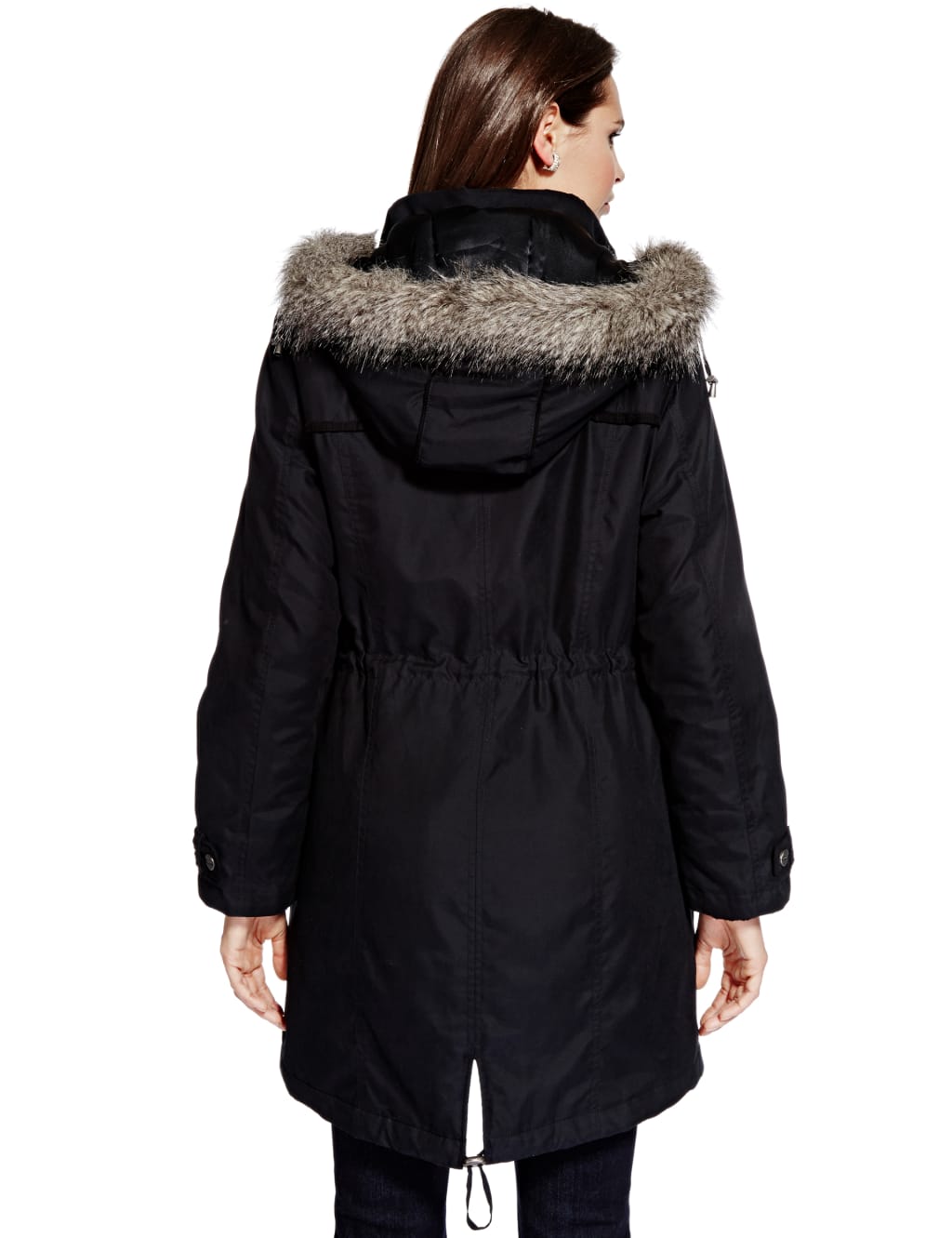 Detachable Hood Faux Fur Trim Parka with Stormwear™ | Per Detachable Hood Faux Fur Trim Parka with Stormwear™ | Per