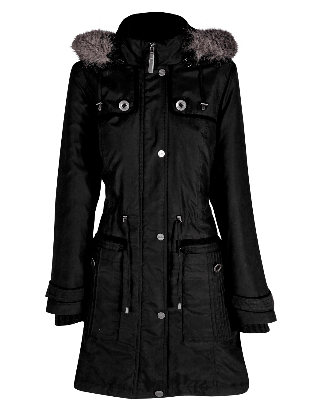 Detachable Hood Faux Fur Trim Parka with Stormwear™ 2 of 8