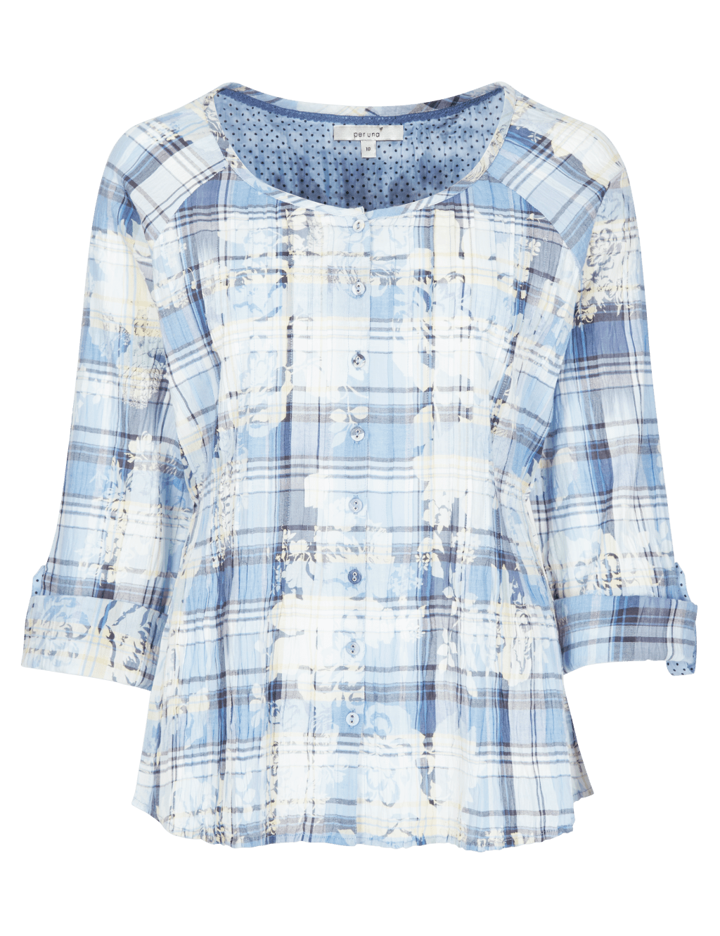 Pure Cotton Orchid Checked Shirt 2 of 8