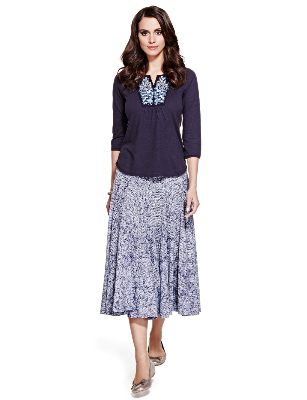 Pure Cotton Floral Embroidered Top 5 of 6