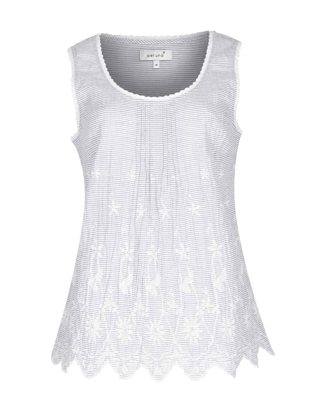 Cotton Scallop Hem Vest Top 2 of 4